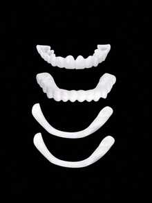 2 Pieces Set, Teeth Protective Covers, Temporary Denture Kit, Temporary Replacement, Self-Fitting Kit - Multicolor - View 6