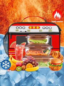 Wiederverwendbare isolierte Lunch-Tasche für Kinder, Lunch-Tragetasche, Thermische Lunch-Box, auslaufsichere Kühltasche, unisex - Einheitsgröße - Übersicht 10