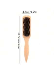 1 Universal Hair Comb And Beard Brush, Non-Fragrance Professional Hair Brush, Gradient And Push Clip Cleaning Comb, Smooth Back Smoothing Tool, Thick/Thin Hair Comb, Great For Bathroom, Scalp Massage, Back To School, Travel And Daily Life, The Perfect Holiday Gift For Family And Friends - Multicolor - View 8