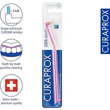 Curaprox CS 1006 Single Toothbrush – Targeted Cleaning For Gumline And Braces |   Ultra-Soft Single Tuft |   For Sensitive Teeth And Implants - Trắng, Vàng, Cam - Xem 2