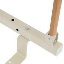 Bed Rail For Elderly, Foldable Fall Protection, Safety Bed Guard, Sturdy Metal Guard Assist Handle For Adults, Home Care, Hospital - 黃色木紋色 - 查看 11