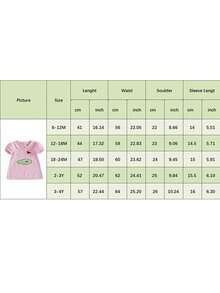 Toddler Baby Girl Golf Outfit Short Sleeve Dress Infant First Birthday Golfing A-Line Dresses Cute Summer Clothes - 粉色 - 查看 10
