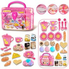 25pcs Juegos de Te para NiñasJuguetes de Fiestas de Te Para Niñas Comida de Cocina Juguete con Postre Juego de Te Vajilla y Estuche de Transporte Juego de Te de Plastico Regalos para Niños de 3+Conveniente y duradero,Los favoritos de los niños - Multicolor - Ver 2