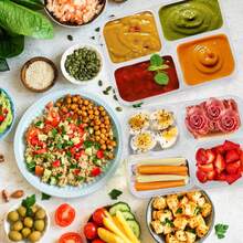 10/20个装可重复使用带盖餐盒，方便外带食物，塑料材质，坚固防漏，适用于微波炉、冰箱和洗碗机。 - 彩色 - 查看 6