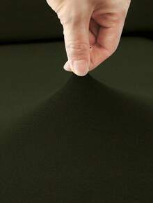 1 件简约现代纯色牛奶丝弹力沙发座垫套，适合所有季节