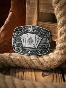 1pc Western Style Buckle, Belt Buckle Autumn-Winter Accessories Halloween Costume,Suitable For Teens, Youth,Men,Casual, Outdoor, Athletic, Vacation, Graduation Gifts, Birthday, Daily Wear - Cow 3 - View 24