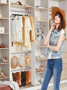 10-Piece Pack Of Stainless Steel Clothespins, Clothes Clips With Hooks, Can Be Used As Trouser Racks And Wardrobe Storage Racks, Suitable For Clothes, Towels And Sheets, A Must-Have For The Laundry Room On Holidays! - Multicolor - View 9