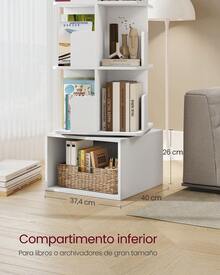 VASAGLE Estantería - Blanco - Ver 5