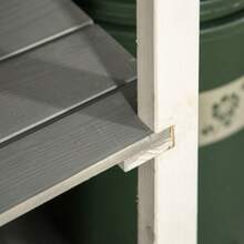 Outsunny Garden Shed Tool Shed Shelving Fir Black+Grey+White 75x56x115cm - Black - View 8