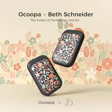 OCOOPA - Calentadores de manos magnéticos recargables de 2 unidades, calentador de manos eléctrico estilo tarjeta, 5000 mAh, calentador de manos portátil de bolsillo, certificado UL, 3 ajustes de - / - Ver 2