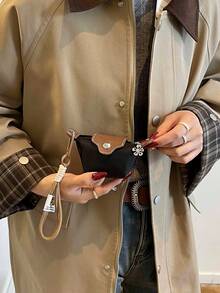 lulu kewen Modische und einfache Mini-Münztasche als Dekoration, die an Taschen in verschiedenen Farben aufgehängt werden kann. Kleine Geschenke können als Geschenke an die besten Freundinnen vergeben werden. Damen Geldbörse, Mini-Geldbörse, Portemonnaie, Handgelenktasche, Münzbörse - Verschiedenfarbig - Übersicht 4