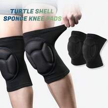 1 Cặp miếng đệm đầu gối dày dặn, êm ái dành cho các hoạt động thể thao và ngoài trời. Chất liệu bền chắc, pha trộn giữa polyester, nylon và neoprene. Thiết kế dễ dàng đeo vào. - màu đen - Xem 7