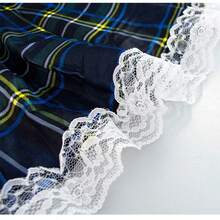 Playful Plaid Lingerie Set For Women, 2-Piece Cheeky Bra & Panty Set, Sexy Collegiate Schoolgirl Costume Outfit - 綠色 - 查看 6