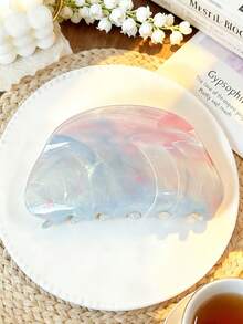 4件套女士波西米亚海盐甜美大理石纹理贝壳花朵组合发爪夹，优雅百搭头饰，适合度假和日常佩戴，时尚发夹，优雅发饰，休闲发卡，优雅爪夹，夏季海滩度假发夹 - 彩色 - 查看 6