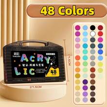 80pcs Black Acrylic Marker Pen Set, No Need To Soak Paper For Painting, Art Collection, DIY Graffiti Pen, Colorful Watercolor Marker Pen Set, Waterproof Large Capacity Colored Pens, Elegant Gift For Students, Back To School Supplies - Multicolor - View 12