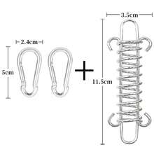 1个户外露营弹簧张力夹，帐篷强风弹簧绳夹，户外露营高强度钢绳夹，遮阳篷固定弹簧钩夹，户外露营帐篷强风弹簧绳夹，弹性固定夹，大型露营天幕帐篷防风缓冲夹