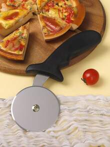 1pc 8cm Diameter Pizza Cutter, Plastic Handle Roller Knife, Household Cake Slicer, Sharp Stainless Steel Wheel, Baking Cutting Tool, Easy To Clean, Plastic Handle Pizza Roller Cutter, 8cm Diameter, Cake & Pastry Cutter, Non-Stick Easy To Clean, Practical Kitchen Tool - Multicolor - View 10