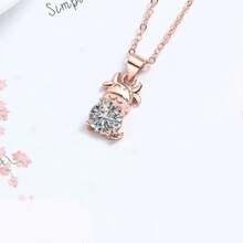 Collar de Buey del Zodiaco con Incrustaciones de Diamantes de Moda de los Doce Zodíacos Regalo para Amigos - oro - Ver 3