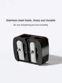 1/2/4 قطع مبراة أقلام مكياج متعددة الألوان، مناسبة لحواجب العين، آيلاينر، قلم تحديد الشفاه، أحمر الشفاه وغيرها من مستحضرات التجميل، مبراة ذات فتحتين مع غطاء للغبار، للاستخدام في المدرسة والمنزل والمكتب - متعدد الألوان - مشاهدة 8