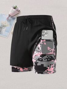 Women's Summer Outdoor Casual 2 In 1 Shorts, Versatile For Various Outfits - Black - View 8