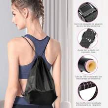 13 Pcs Kit de Pilates Kit de Barra de Pilates Portátil Unisex Kit de Pilates en casa Kit de Bandas de Resistencia con Barra para Entrenamientos de Cuerpo Completo - Rosa - Ver 7