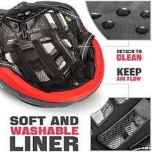 BMX Helmet - Black Red - 查看 9