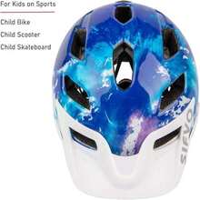 Kids Bike Helmet with Cool Visor, Adjustable & Lightweight for 5 - 14 Year Olds Riding Bikes - Azul Marino - Ver 7