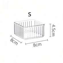 1pc Acrylic Desktop Storage Display Box, Multi-Functional Makeup Vanity Organizer, Transparent Drawer Type Box For Cosmetics, Snacks, Skincare Products