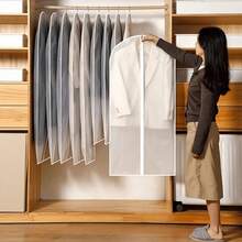 5 pieza Bolsa antipolvo para ropa, bolsillo colgante lavable y transparente, funda antipolvo para abrigo y traje, funda protectora para clasificar la ropa, bolsas colgantes para ropa con cremallera completa, cubiertas protectoras de prendas semi-transparentes para organización de armarios, materialresistente al polvo y el moho, adecuado para guardar ropa de temporada, ahorro de espacio y fácil de usar, protege la ropa del polvo, la humedad y las polillas, perfecto para el dormitorio, el organizador y el almacenamiento doméstico, 5 piezas Funda anti polvo para ropa, bolsa colgante anti polvo transparente para el hogar, funda anti polvo lavable para trajes, funda anti polvo completamente cerrada para abrigos y ropa gruesa para el hogar, decoración de dormitorio, organizador, almacenamiento doméstico, camiseta blanca de mujer, pantalones negros de mujer, ropa de invierno de señora, vestido, Juego de 5 fundas antipolvo para prendas - 60*80CM - Ver 5