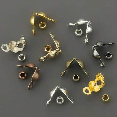 200pcs DIY Connection Ring Set, Including 100pcs Of Buckle And 100pcs Of Positioning Beads, Suitable For Jewelry Making, Bracelet Necklace Connectors, Earring Dangle Tail Clasp, Double Suspender Buckle, Double Head Tail Bag Clasp, Flat Clamp For Fixed Round Beads, Handmade Beads, Spacer Bead Connectors, Etc