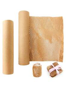 10M Long High-Quality Filled Bubble Wrap Roll, Durable Brown Kraft Paper, Gift Packaging & Fragile Item Protection, 38cm/30cm Wide, No Assembly Required, Packaging Supplies, Packaging Newsprint - Brown - View 9