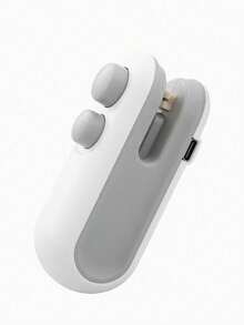 1pc Food Packaging Bag Sealer, Built-In Magnetic USB Rechargeable Battery, Portable Mini Sealer, Suitable For Picnics And Travel, Manual Press Plastic Sealer, Magical Sealing Tool For Chip Bags, Cookies Bags, Snack Bags Etc., Resealable, Comes With Charging Cable, 16W Power, Great For Home And Travel Use. - Multicolor - View 12