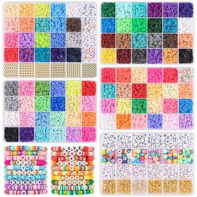 1000/2000/3000/2315/2955/3032/4892pcs Soft Clay, Suitable For DIY Jewelry Making, Home Crafts To Enrich Daily Life, Making Bracelets, Necklaces, Beading, Holiday & Valentine's Day Gifts