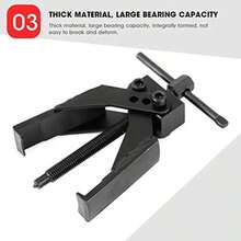 Extractor de rodamientos de 2 mordazas, KIMISS Extractor de 2 garras Dispositivo de elevación separado Fortalece el rodamiento Rama con varilla de tornillo para mantenimiento mecánico automático - negro - Ver 6