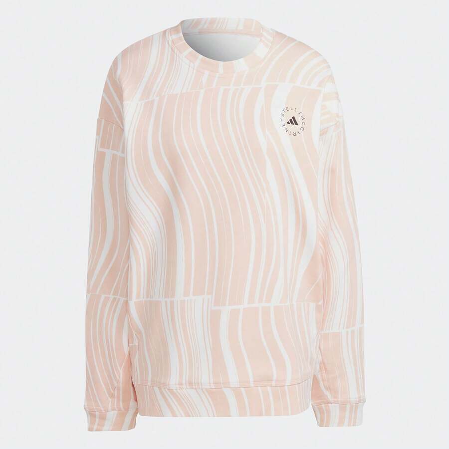 Adidas Women's Comfortable Casual Round Neck Sweatshirt, Spring/Autumn HS0986 - Pale Pink - View 1