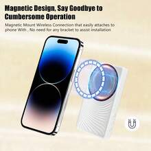 Màn hình theo dõi selfie tương thích với iPhone, Màn hình camera sau từ tính mới nhất dành cho điện thoại di động, Thích hợp cho người sáng tạo nội dung, người có ảnh hưởng, người phát trực tiếp, Snaplylens tương thích với màn hình selfie của và Android, Phụ kiện du lịch thiết yếu, Đèn điện thoại, Đèn selfie, Chân máy ảnh, Đèn Giáng sinh, Đèn vòng, Giá đỡ điện thoại, Đèn phòng, Nhiếp ảnh, Máy ảnh thích hợp cho kỳ nghỉ đông, Kỳ nghỉ du lịch, Điều khiển chụp ảnh di động, Điều khiển từ xa chụp ảnh điện thoại, Điều khiển từ xa chụp ảnh điện thoại - Màu Hồng baby - Xem 4