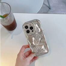 Elegante diseño de alas de mariposa. Esta elegante funda es compatible con los modelos  16, 15, 14 Pro Max, 13, 12, 11, XR y XS Plus. Fabricada en silicona TPU, ofrece protección contra golpes y caídas, además de una sensación superior. Es un regalo ideal para familiares, amigos y seres queridos, y una elección perfecta para Navidad. cubiertas, funda de teléfono, fundas de teléfono, funda de , funda de  17 pro, funda de  16, navidad, funda de  17 pro max, funda de  17, fundas de , funda de  15,  17 pro max, fundas para , funda de  16 plus, regalos de navidad, funda de  13, funda de teléfono de navidad, funda de  16 pro, funda de teléfono  15, funda de teléfono  13, funda de  28, rosa, funda de teléfono rosa, regalos, malvado, regalos para mujeres - Plateado - Ver 5