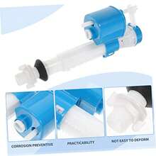 Modern Toilet Replacement Valve Kit, Plastic Structure, Fits Multiple Toilet Tank Models, Easy Installation, No Pressure