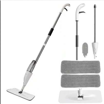 Spray Mop Microfibre Pad Floor Cleaning Mop For All Floor Types Bottle + 2 Pads