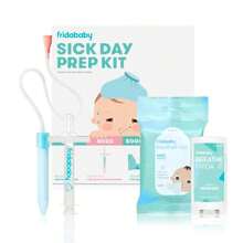 Baby Sick Day Prep Kit By FridaBaby - Includes NoseFrida  Aspirator MediFrida Pacifier Medicine Dispenser Breathefrida Vapor Chest Rub + Snot Wipes. Soothe Stuffy Noses for babies with A Cold - Blanco - Ver 1