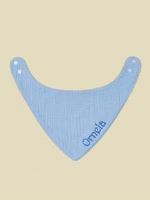 1pc Custom Printed Baby Drool Bib, Soft & Comfortable, Breathable