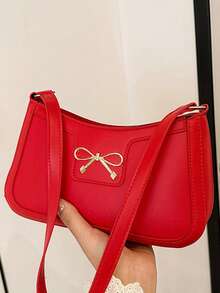 This New, High-Quality Women's Underarm Bag Is Stylish And Versatile, Suitable For Daily Commutes, Casual Shopping,Outdoor Dates,And Convenient Travel - Đỏ - Xem 8
