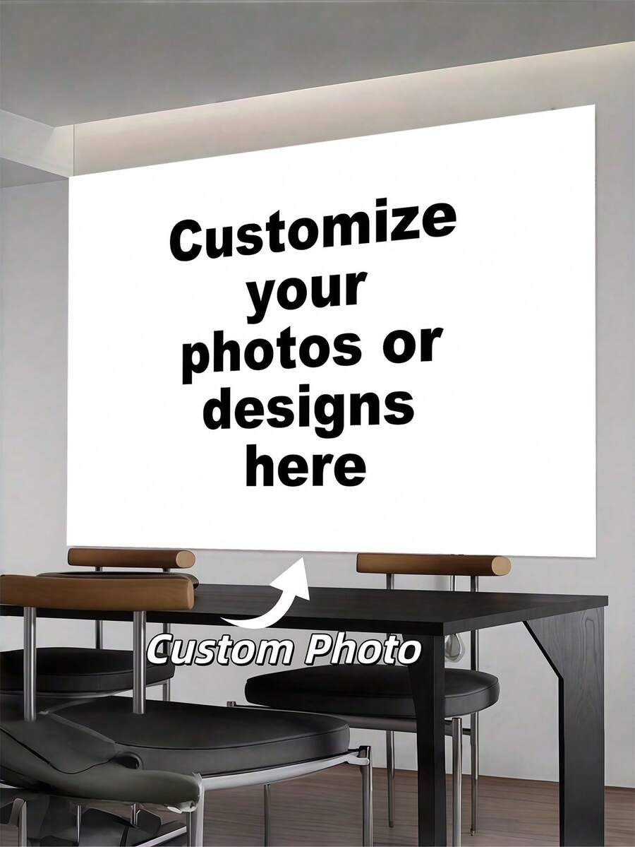 个性化圣诞横幅 - 可定制姓名和照片，圣诞老人和驯鹿图案，耐用涤纶材质，无需用电，家居装饰，圣诞装饰，个性化圣诞横幅，照片背景 - 彩色 - 查看 1