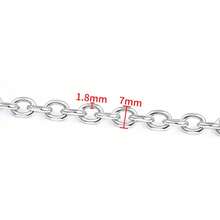 1 Pack 1 Meter 304 Stainless Steel Multi-Style Silver Cuban Link Chain, Suitable For Jewelry Making, DIY Materials, Necklaces, Bracelets, Clothing Accessories - Multiple Cuban Chains - View 14