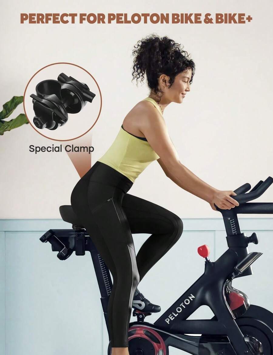 Asiento de bicicleta extragrande para bicicleta Peloton y bicicleta +, asiento de bicicleta cómodo de repuesto para hombres y mujeres, sillín ancho compatible con accesorios Peloton, ejercicio, - Rojo - - Ver 1