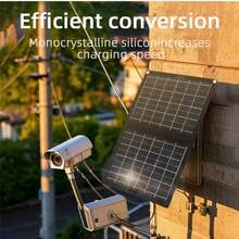 1个10W便携式可折叠太阳能板，支持USB快速充电，适用于露营、徒步旅行和紧急情况。