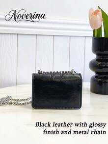 [US-Based Shipping]A New Fashionable Mini Square Bag For Fall And Winter Season, Hardware Bow Decoration, Flap Opening, Metal Double Chain, Small Capacity Lightweight Minimalist Crossbody Bag. Suitable For Women's Daily Life Leisure And Student Use Coin Purse, Fashionable Bow Purse For Women,Mini Shoulder Bag, Handbag, Crossbody Bag,Stylish And Portable, Compact And Practical, The Best Gift Choice,Women's Bow Knot Chain Cross Body Handbag Flap Mini Squared Shoulder Bags,Elegant PU Leather Shoulder Bag For Women With Chain Detail,For Party Wear From Office Commutes To Casual Shopping Trips Elegant,Women's Fall Clothing Winter Clothing Christmas Halloween Gift Pumpkin Skeleton Fall Spider Autumn Velvet Furry Party Fuzzy Plush,Black Purse Purses And Bags Women Tote Bag Bags For Women Silver Purse  Crossbody Bags For Women  Fall Clothes For Women Wallet Shoes Clear Purse Tote Bags For Women Black Bag Clear Bag Purses For Women - màu đen - Xem 10