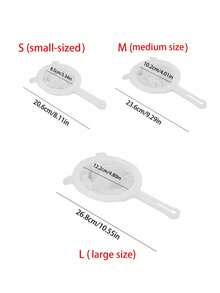 1pc Multi-Function Strainer, Dual Handle Food Filtration Set, Soy Milk Filter, Food Strainer, Tea Strainer, Fine Mesh Nylon Strainer, Suitable For Baking And Cooking Preparation, Suitable For Coffee, Juice, Kitchen Essentials, Kitchen Gadgets, Kitchen Accessories - Multicolor - View 4