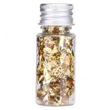 24K食用金箔，金箔片，适用于蛋糕装饰、牛排装饰、烹饪、饮品、食品、甜点等。 - 彩色 - 查看 7