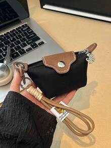 lulu kewen Modische und einfache Mini-Münztasche als Dekoration, die an Taschen in verschiedenen Farben aufgehängt werden kann. Kleine Geschenke können als Geschenke an die besten Freundinnen vergeben werden. Damen Geldbörse, Mini-Geldbörse, Portemonnaie, Handgelenktasche, Münzbörse - Verschiedenfarbig - Übersicht 19